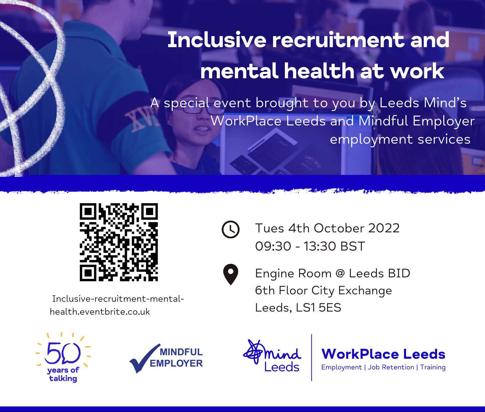 Inclusive Recruitment and Mental Health at Work Event Leeds Mind