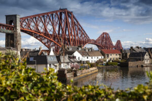 The Forth Road Bridge in Scotland